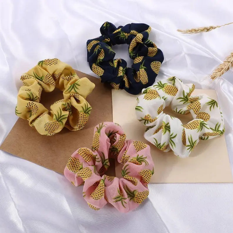 Beautiful Pineapple Pattern Scrunchies Pawsome Pet