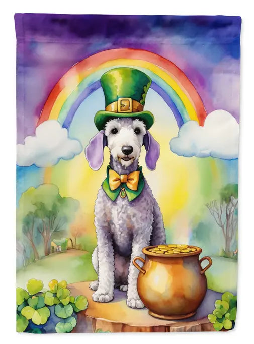 Bedlington Terrier St Patrick's Day Garden Flag Caroline's Treasures