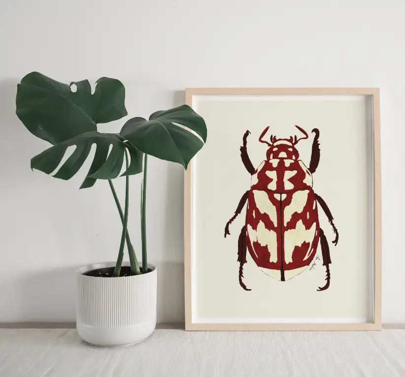 Beetle Red The Crafted Prints