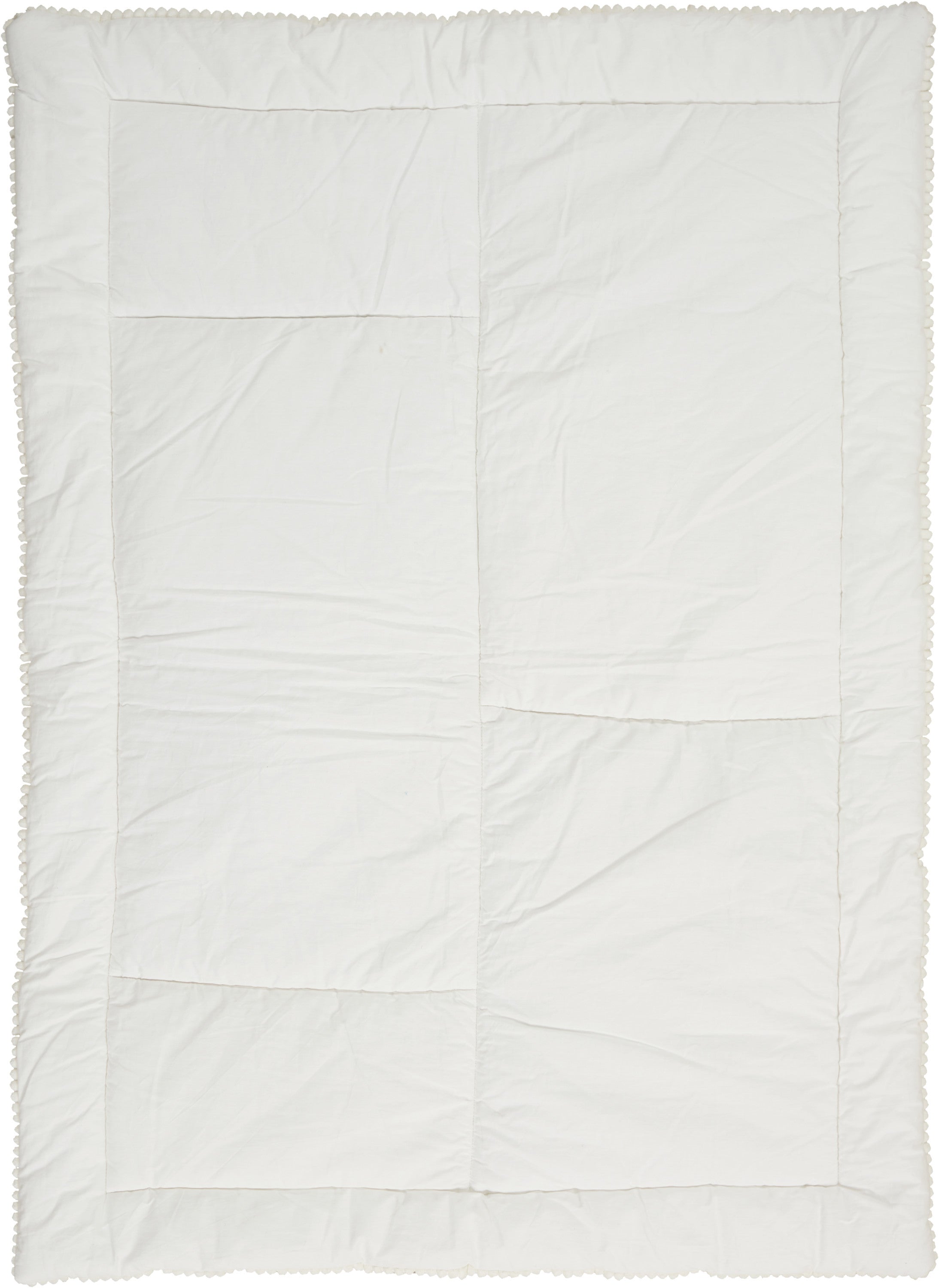 Beige Green And White Polyester Quilt Homeroots Bed & Bath