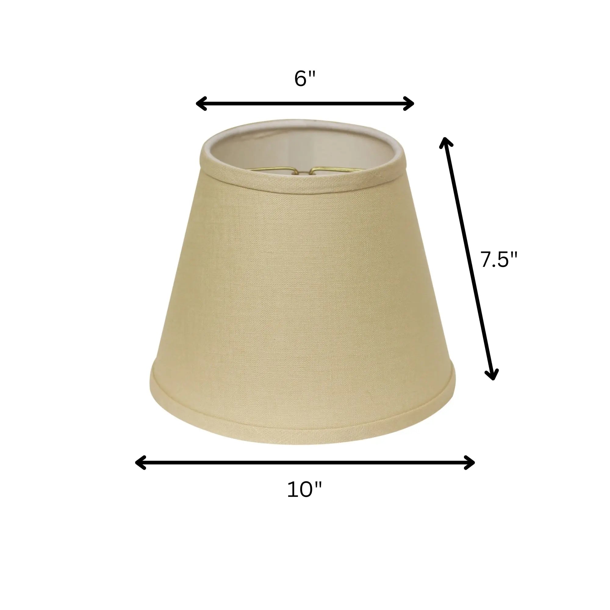 Beige Linen Empire Lamp Shade Homeroots Lighting