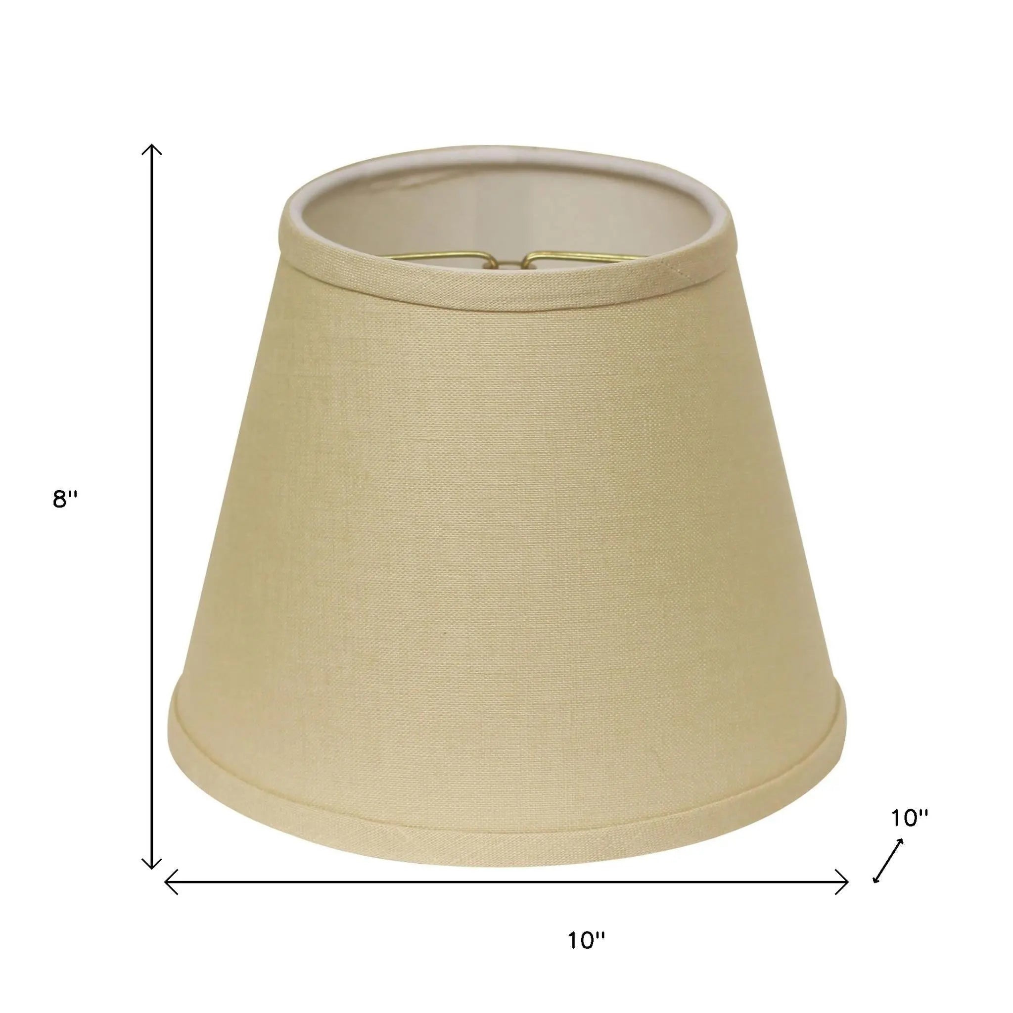 Beige Linen Empire Lamp Shade Homeroots Lighting