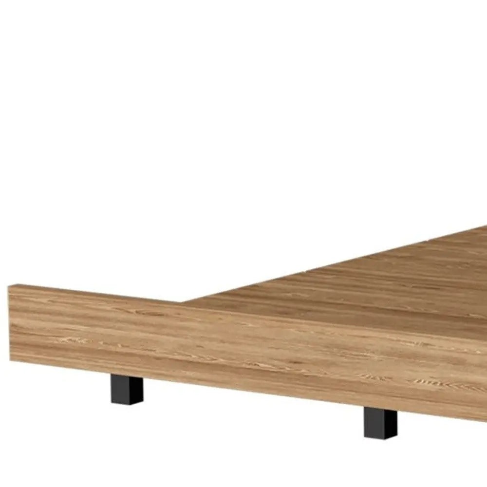 Beige Wood Twin Bed Frame Homeroots Bed & Bath