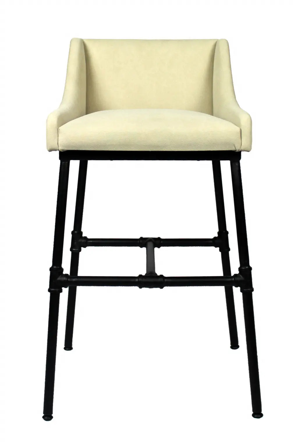 Beige and Black Linen Dining Arm Chair Homeroots Kitchen & Dining