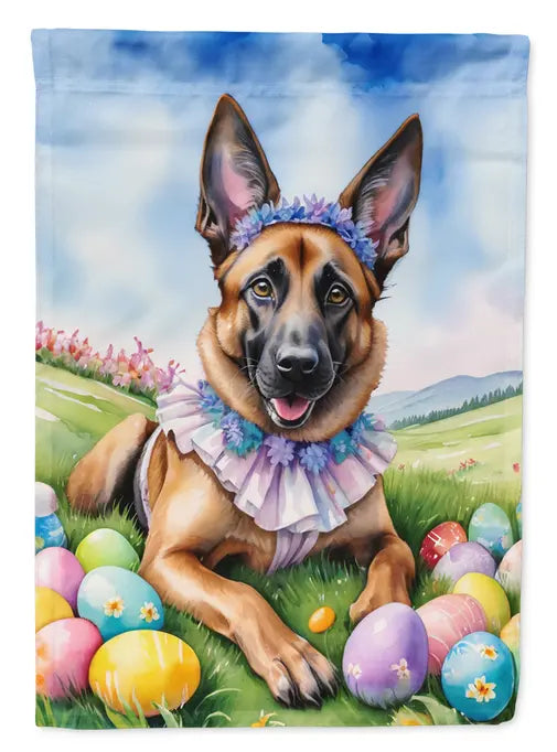 Belgian Malinois Easter Egg Hunt Garden Flag Caroline's Treasures