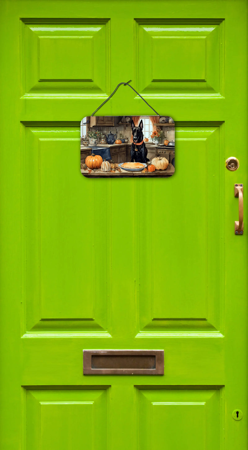 Belgian Malinois Fall Kitchen Pumpkins Wall or Door Hanging Prints Caroline's Treasures