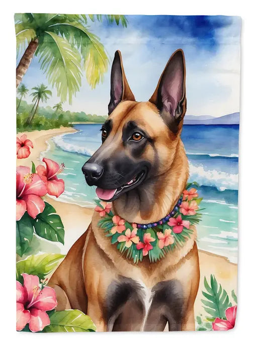 Belgian Malinois Luau Garden Flag Caroline's Treasures