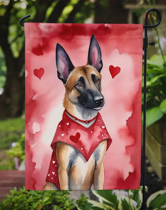 Belgian Malinois My Valentine Garden Flag Caroline's Treasures