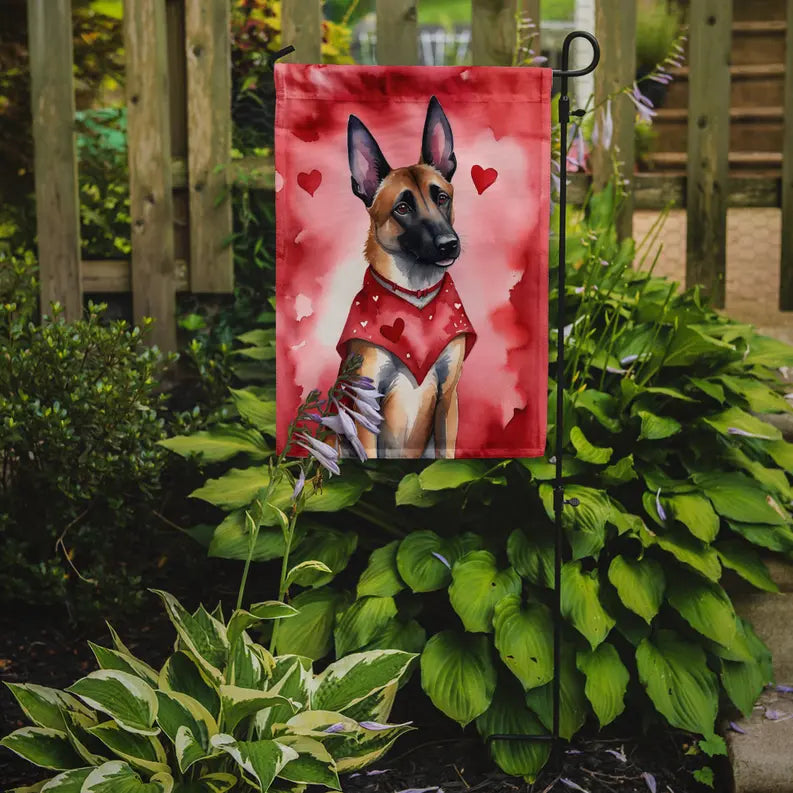 Belgian Malinois My Valentine Garden Flag Caroline's Treasures