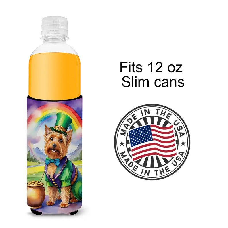 Belgian Malinois St Patrick's Day Hugger for Ultra Slim Cans Caroline's Treasures