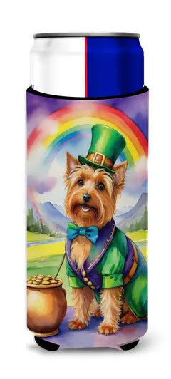 Belgian Malinois St Patrick's Day Hugger for Ultra Slim Cans Caroline's Treasures