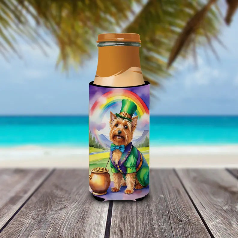 Belgian Malinois St Patrick's Day Hugger for Ultra Slim Cans Caroline's Treasures
