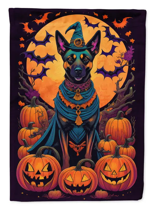 Belgian Malinois Witchy Halloween House Flag Caroline's Treasures