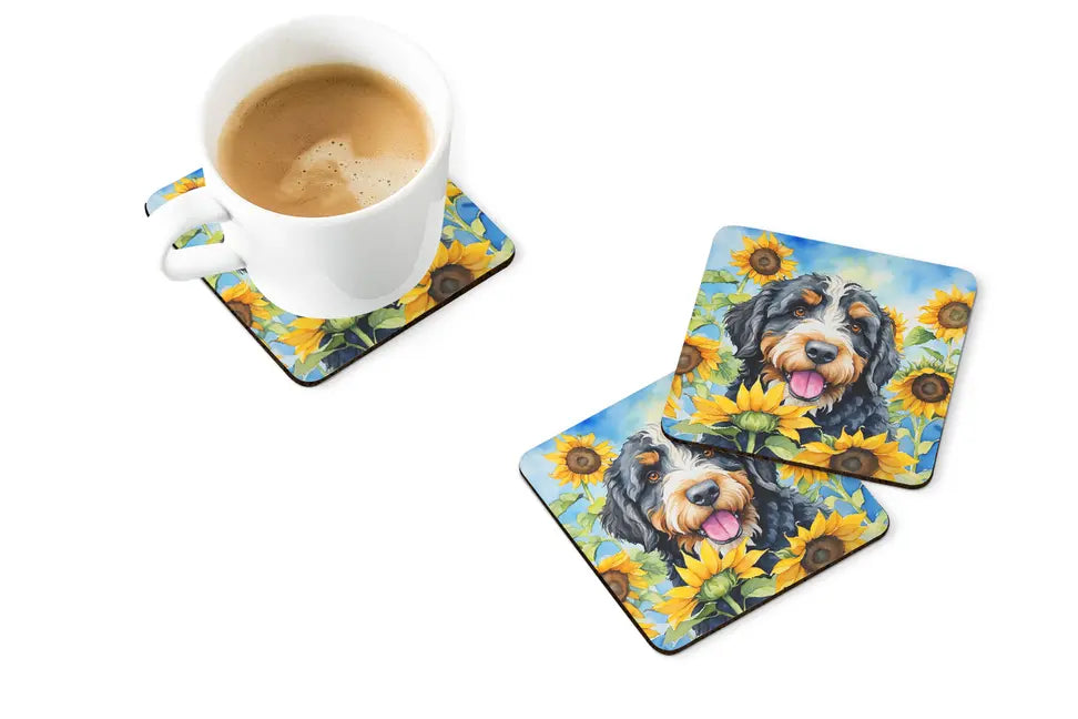 Belgian Malinois in Sunflowers Pair of Pot Holders Caroline's Treasures