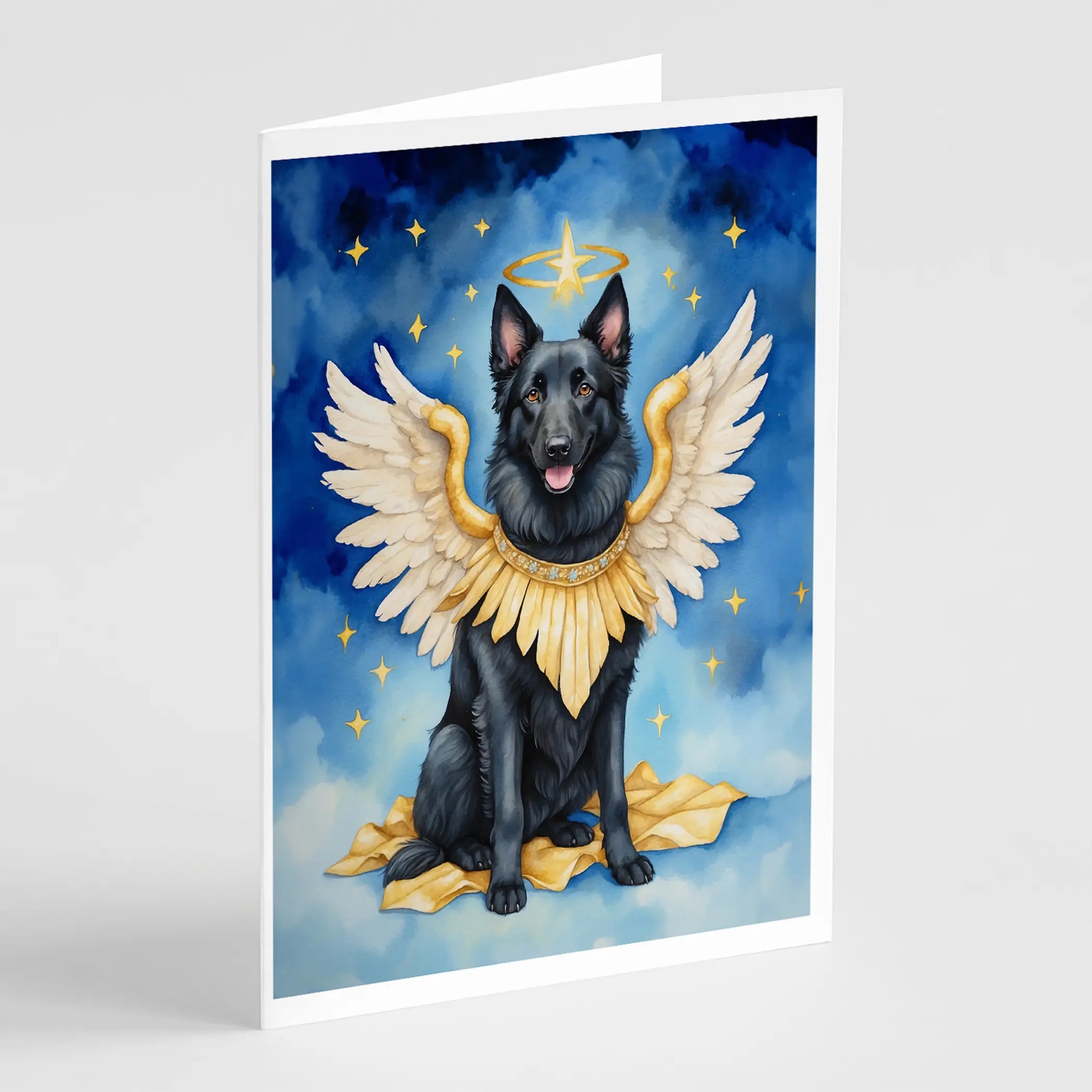Belgian Sheepdog My Angel Greeting Cards Pack of 8 Caroline's Treasures