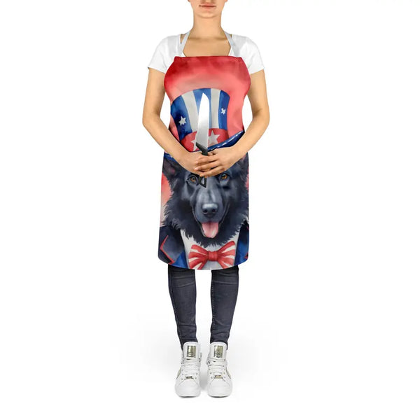 Belgian Sheepdog Patriotic American Apron Caroline's Treasures