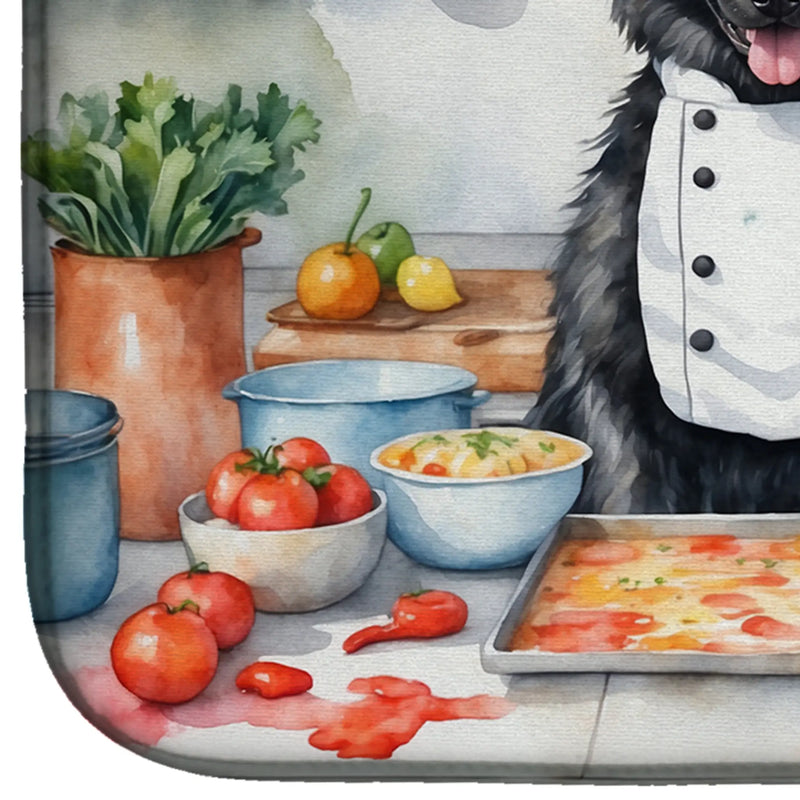 Belgian Sheepdog The Chef Dish Drying Mat Caroline's Treasures