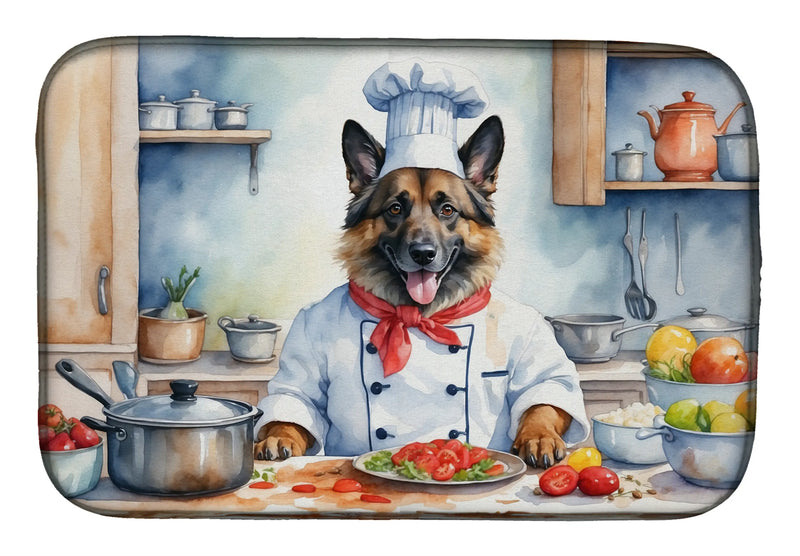 Belgian Tervuren The Chef Dish Drying Mat Caroline's Treasures