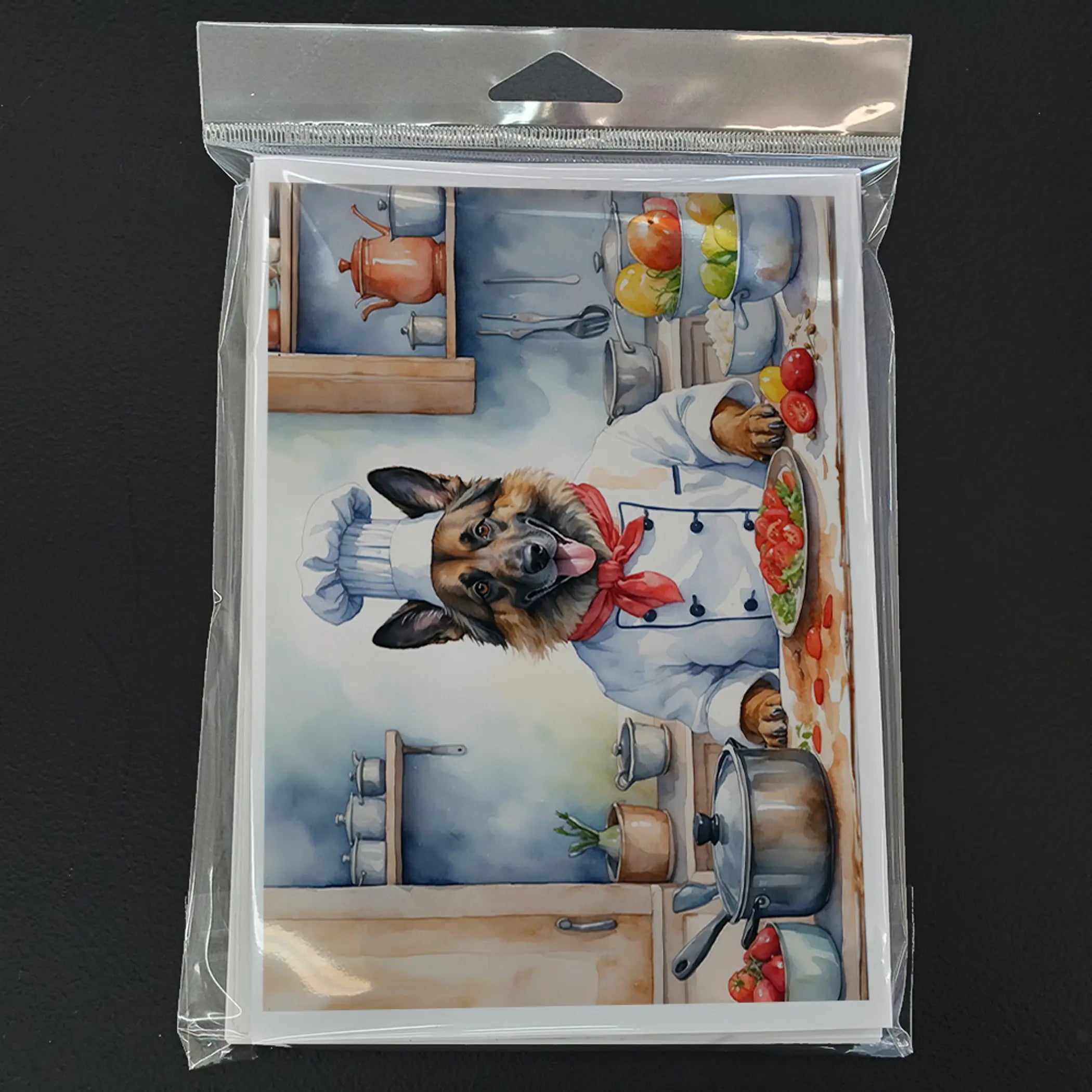 Belgian Tervuren The Chef Greeting Cards Pack of 8 Caroline's Treasures