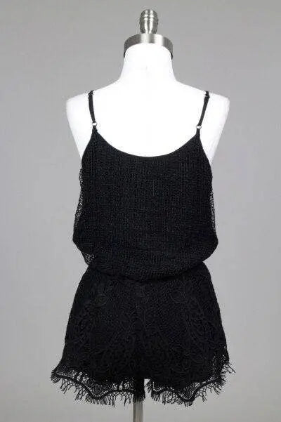 Bellavie Black Lace Romper SurelyMine