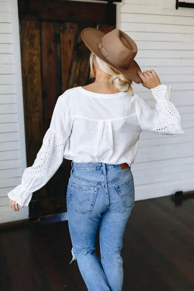 Beloved Button Down Top Stay Warm in Style