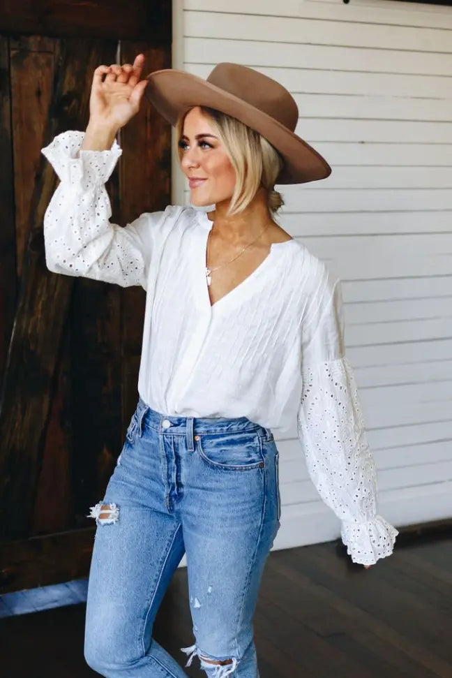 Beloved Button Down Top Stay Warm in Style