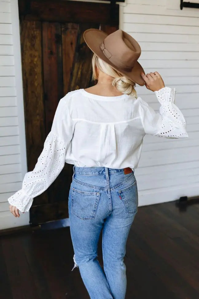 Beloved Button Down Top Stay Warm in Style