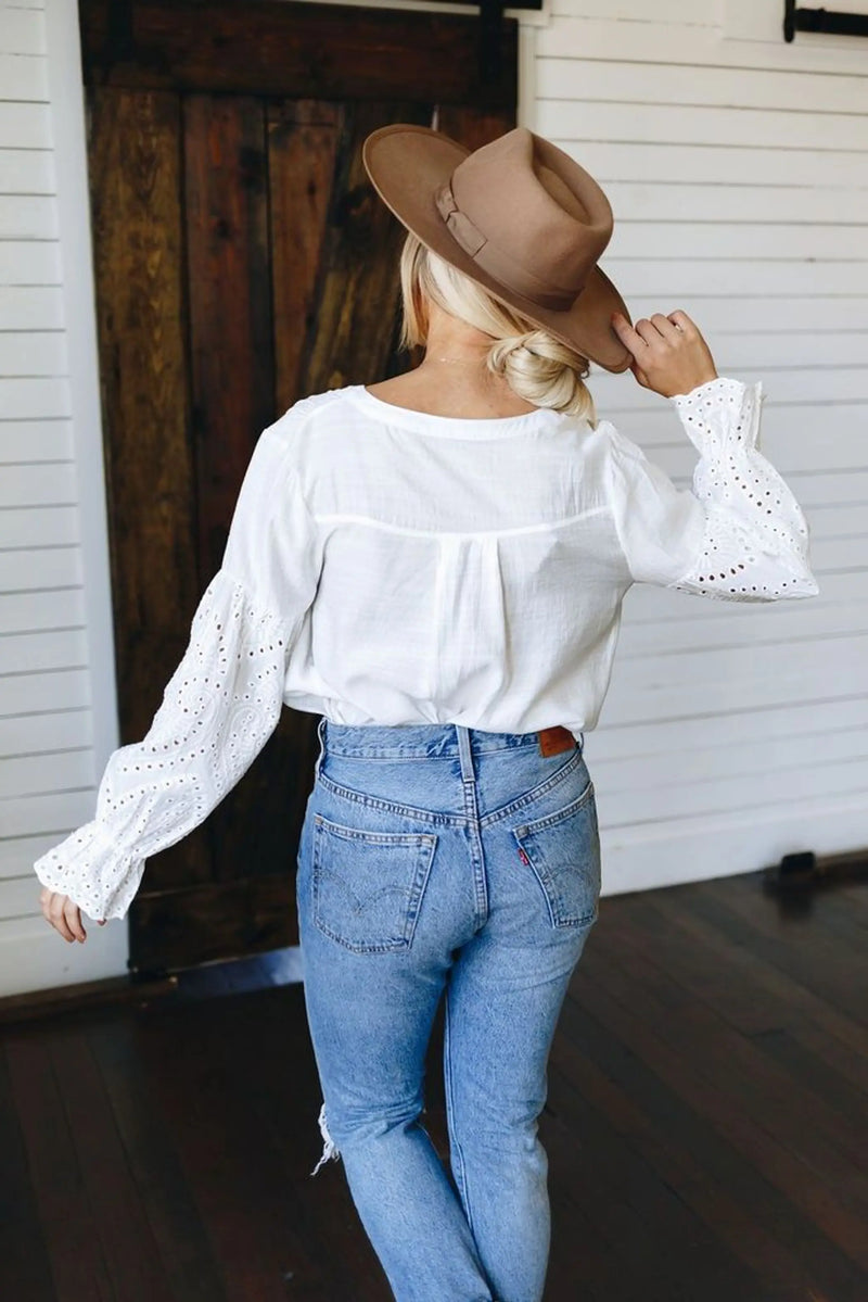 Beloved Button Down Top Stay Warm in Style