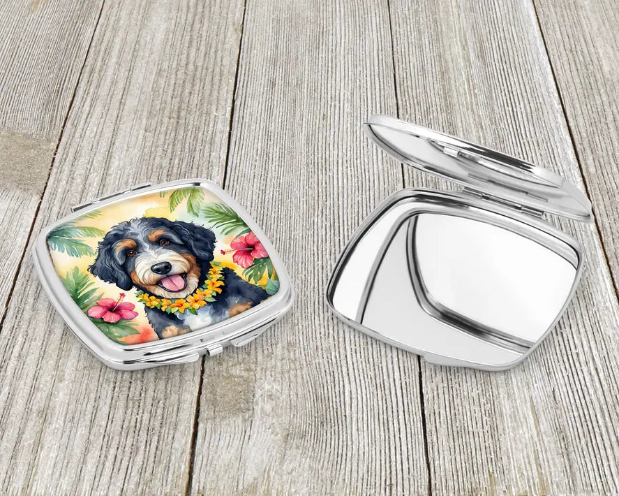 Bernedoodle Compact Mirror Caroline's Treasures