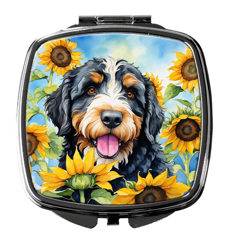 Bernedoodle Compact Mirror Caroline's Treasures
