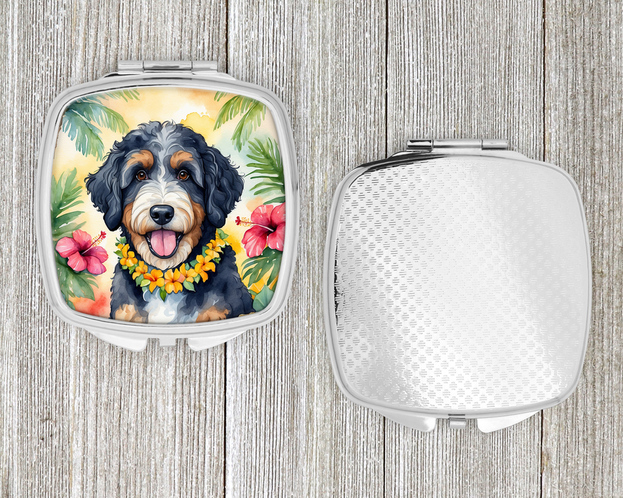 Bernedoodle Compact Mirror Caroline's Treasures