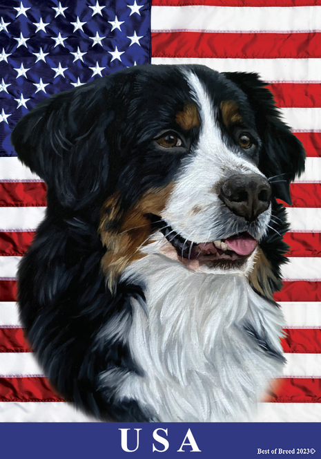 Bernese Mountain Dog - Best of Breed All-American II Outdoor Flag Best of Breed