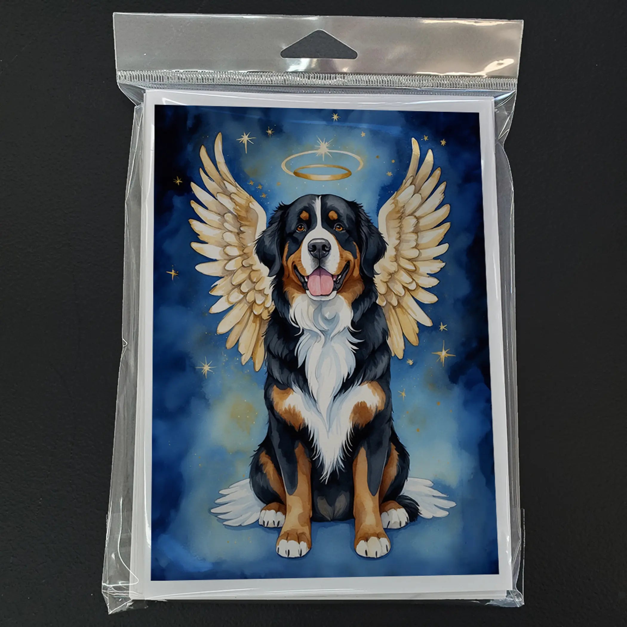 Bernese Mountain Dog My Angel Greeting Cards Pack of 8 Caroline's Treasures