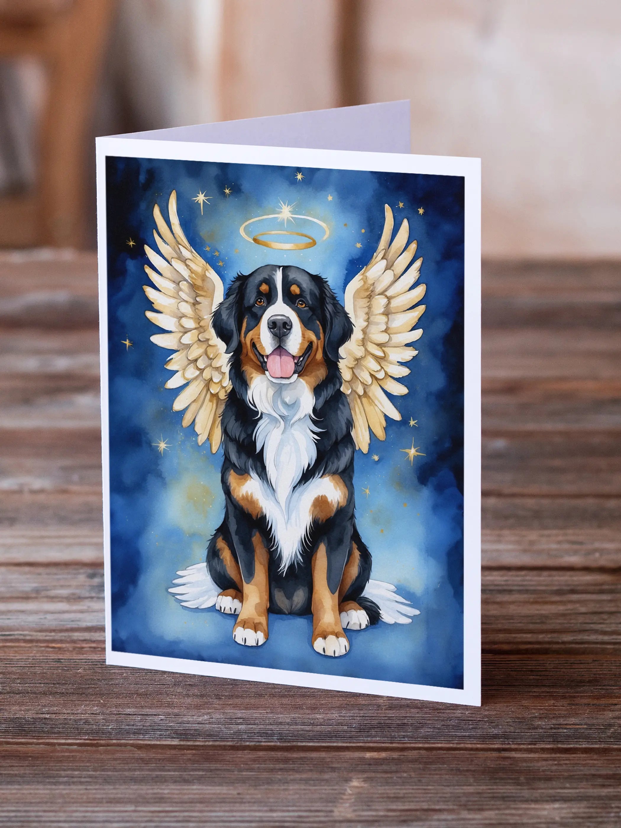 Bernese Mountain Dog My Angel Greeting Cards Pack of 8 Caroline's Treasures