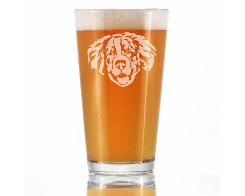 Bernese Mountain Dog Pint Glass for Beer - Dog Gifts Bevvee