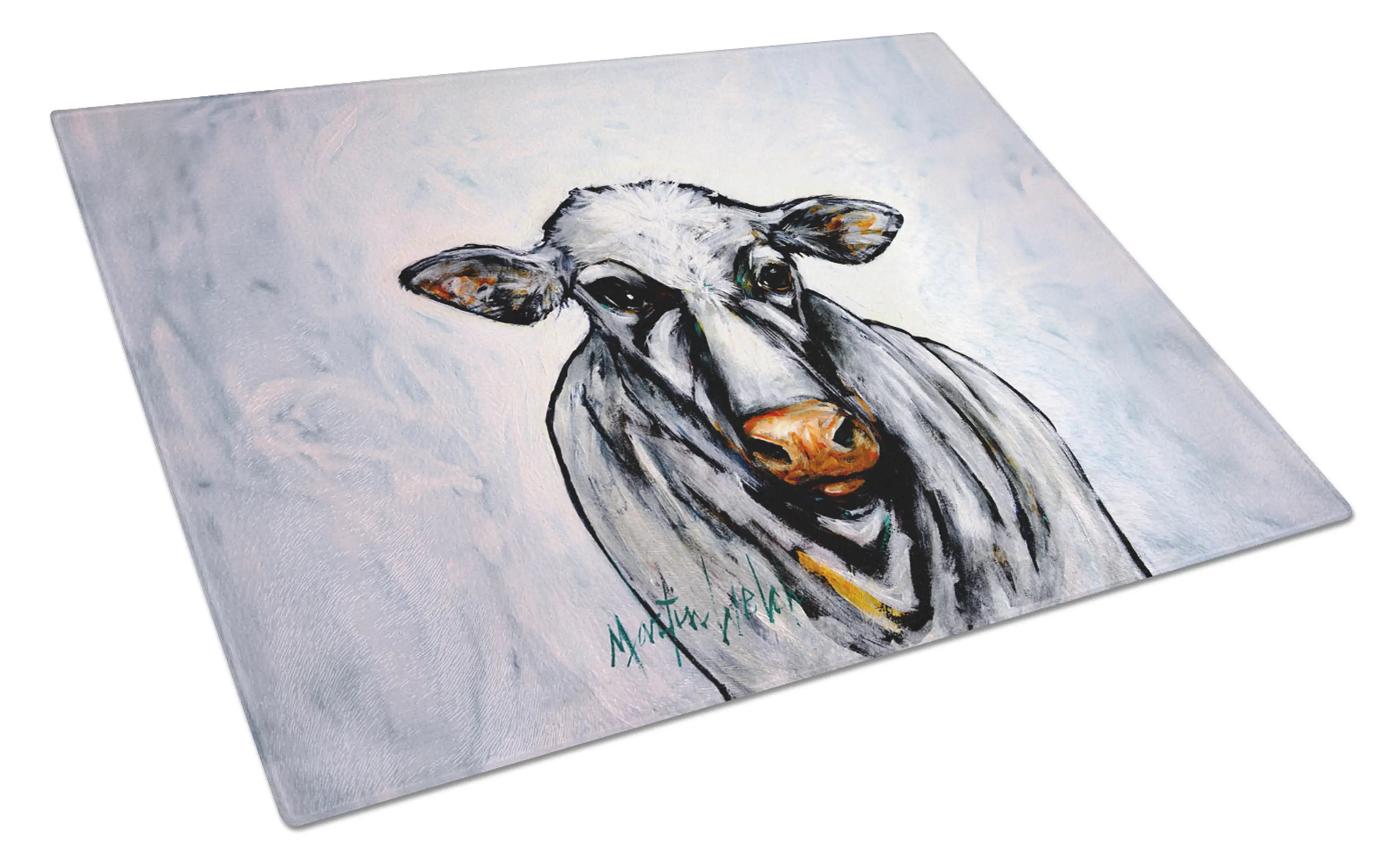 Bessie the Cow Glass Cutting Board Caroline's Treasures