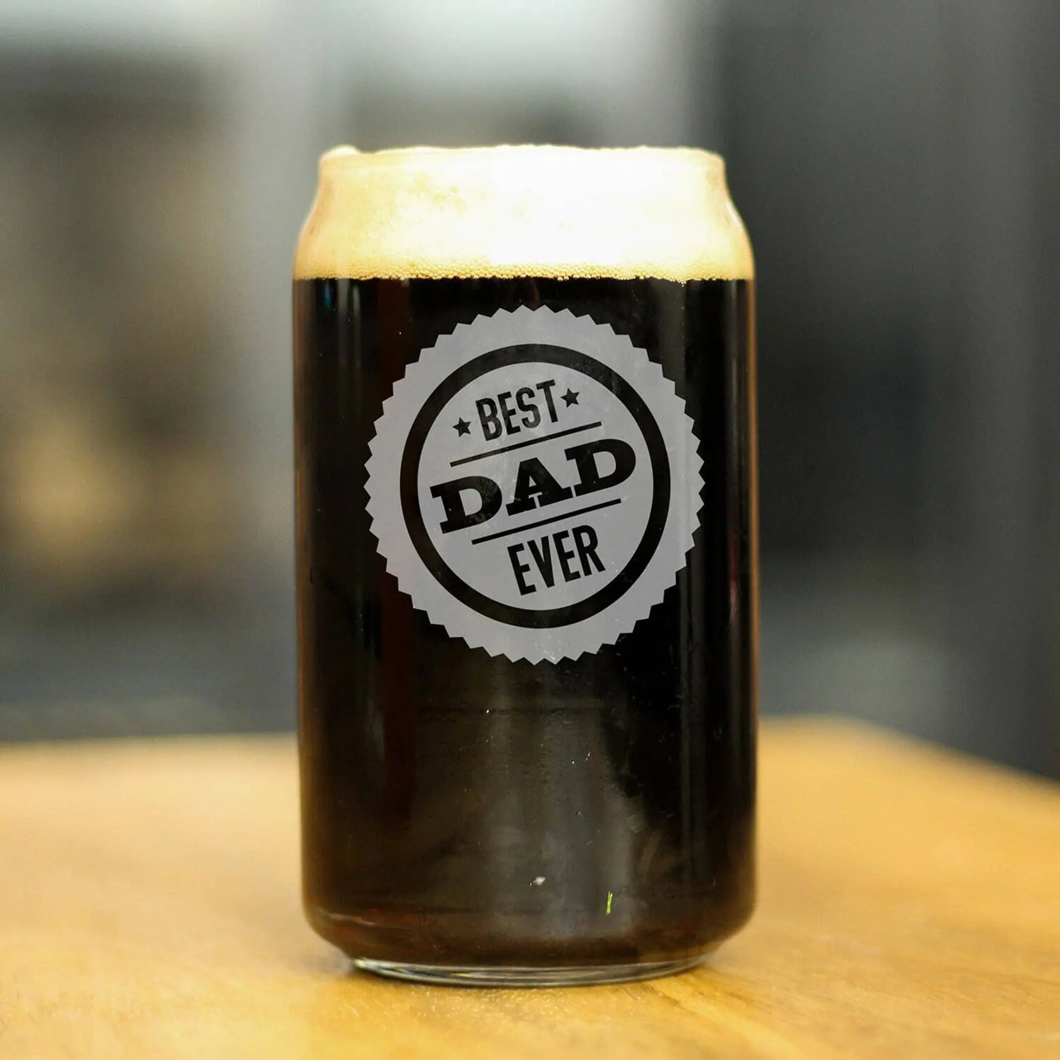 Best Dad Ever Beer Can Pint Glass - Father's Day Gifts Bevvee
