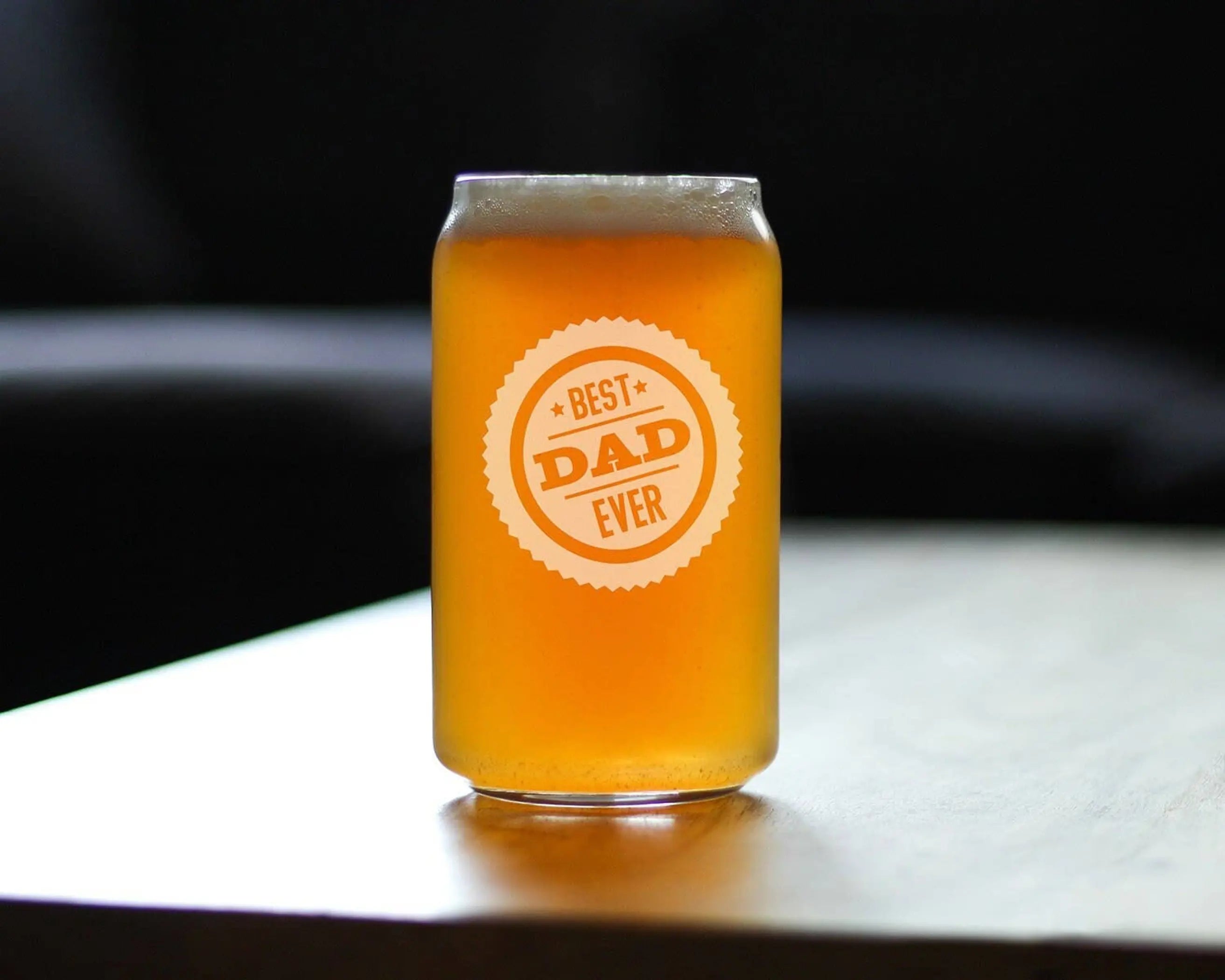 Best Dad Ever Beer Can Pint Glass - Father's Day Gifts Bevvee