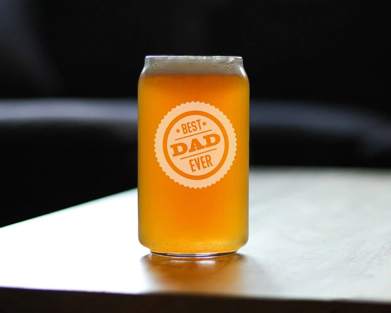 Best Dad Ever Beer Can Pint Glass - Father's Day Gifts Bevvee