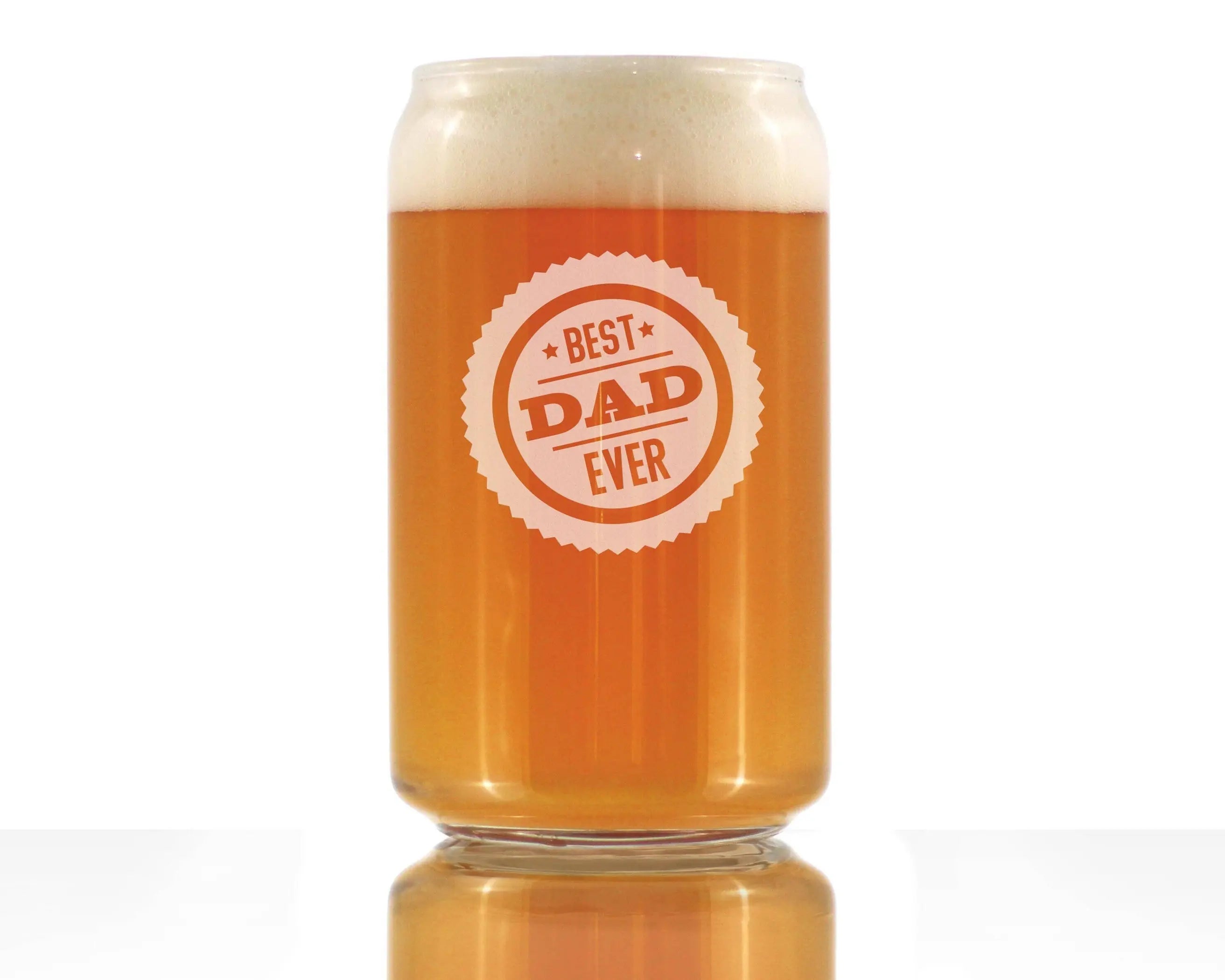 Best Dad Ever Beer Can Pint Glass - Father's Day Gifts Bevvee