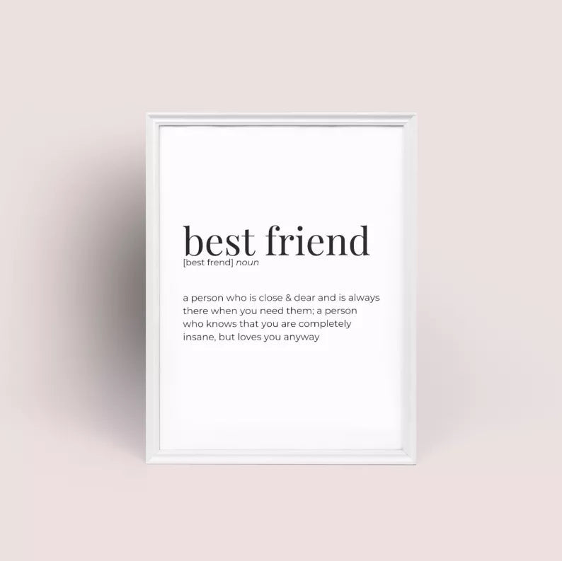 Best Friend - Greeting Card/Wall Art Print Black Cat Bazaar