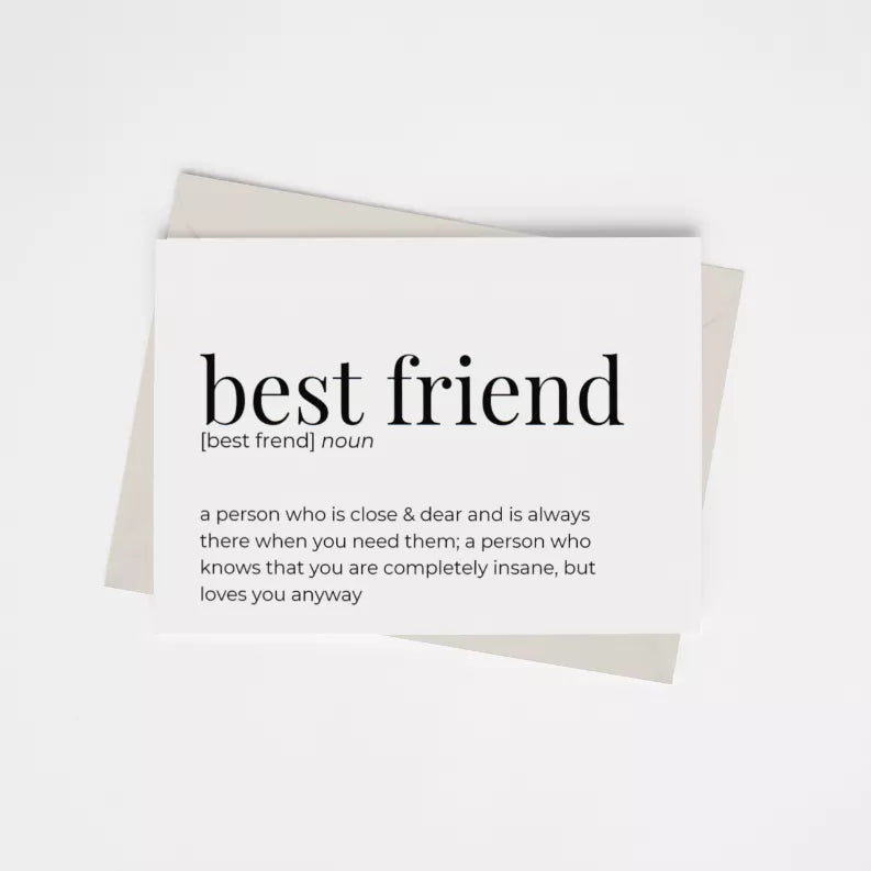 Best Friend - Greeting Card/Wall Art Print Black Cat Bazaar