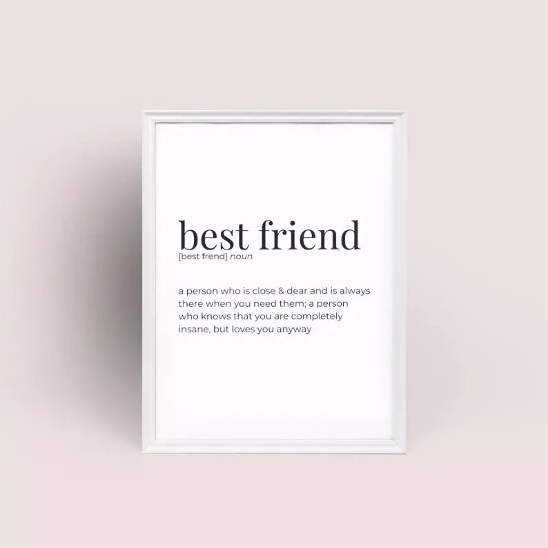 Best Friend - Greeting Card/Wall Art Print Black Cat Bazaar