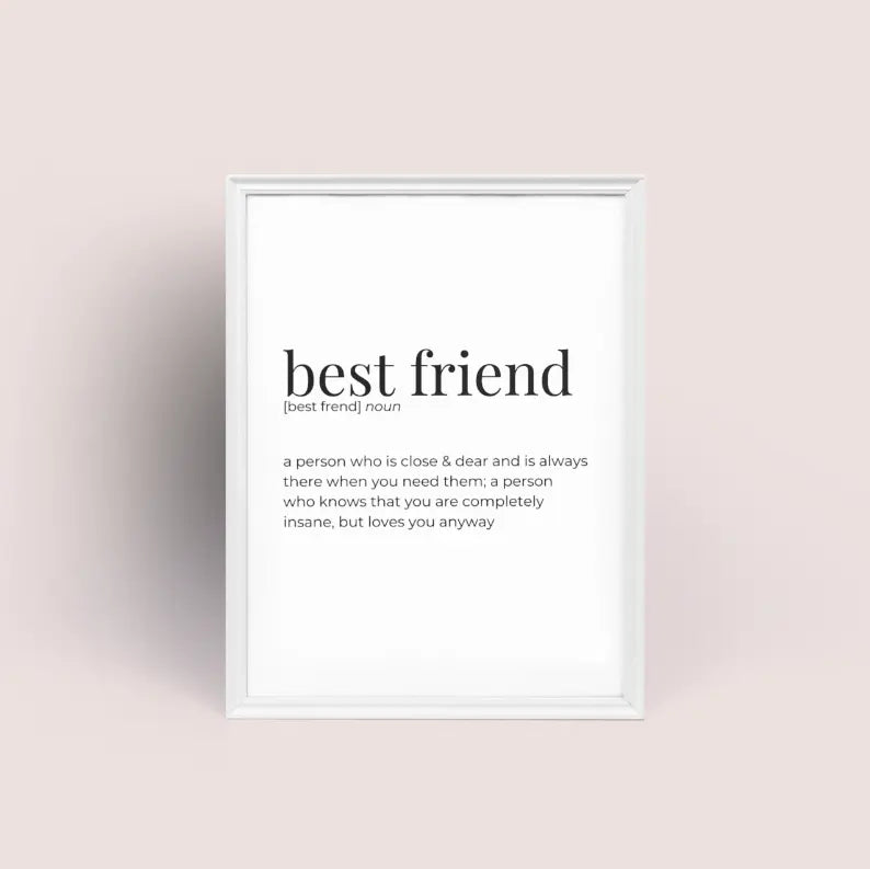 Best Friend - Greeting Card/Wall Art Print Black Cat Bazaar