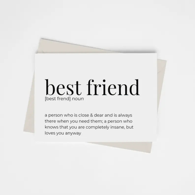 Best Friend - Greeting Card/Wall Art Print Black Cat Bazaar