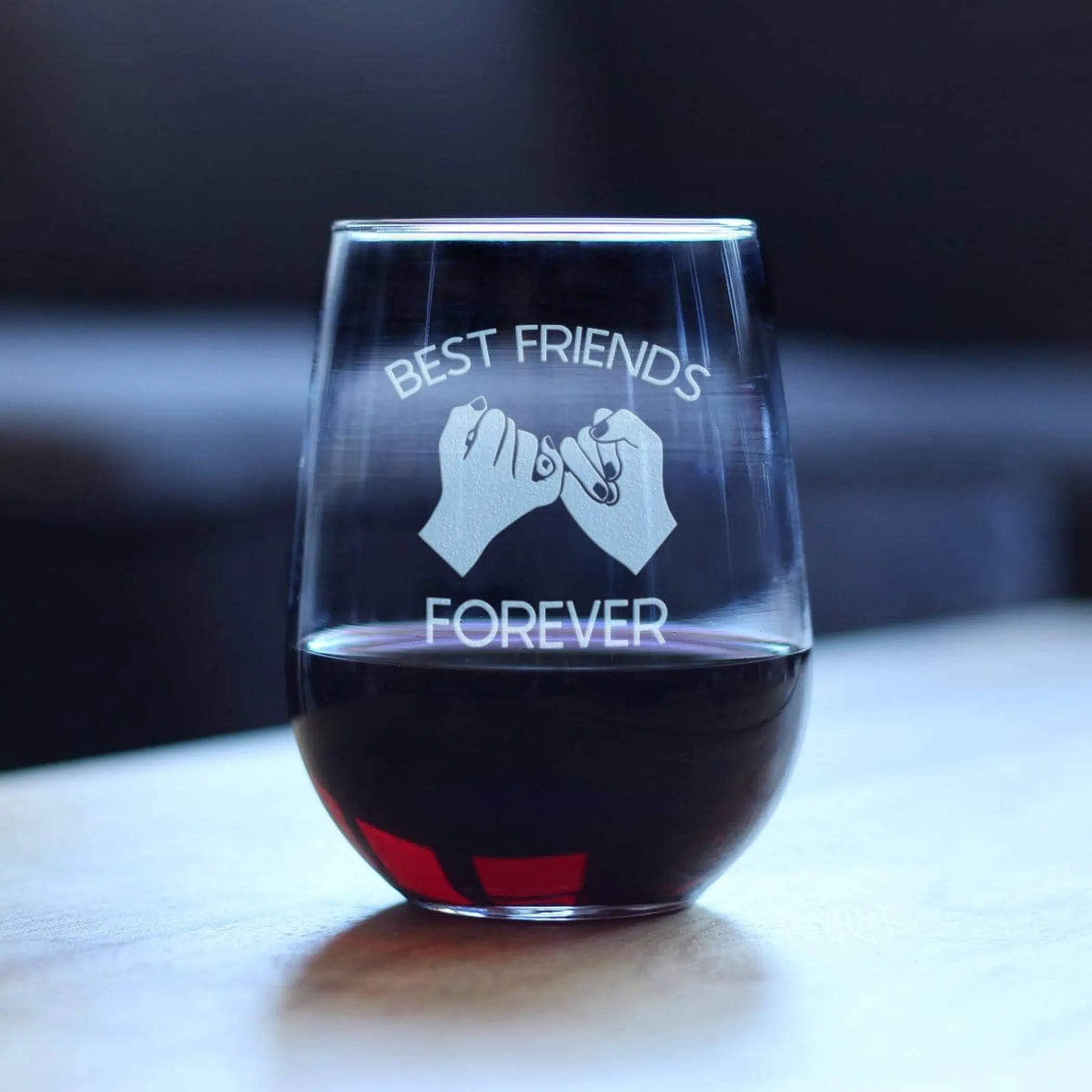 Best Friends Forever Stemless Wine Glass - BFF Gifts Bevvee