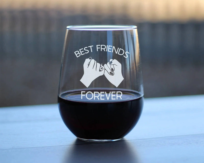 Best Friends Forever Stemless Wine Glass - BFF Gifts Bevvee