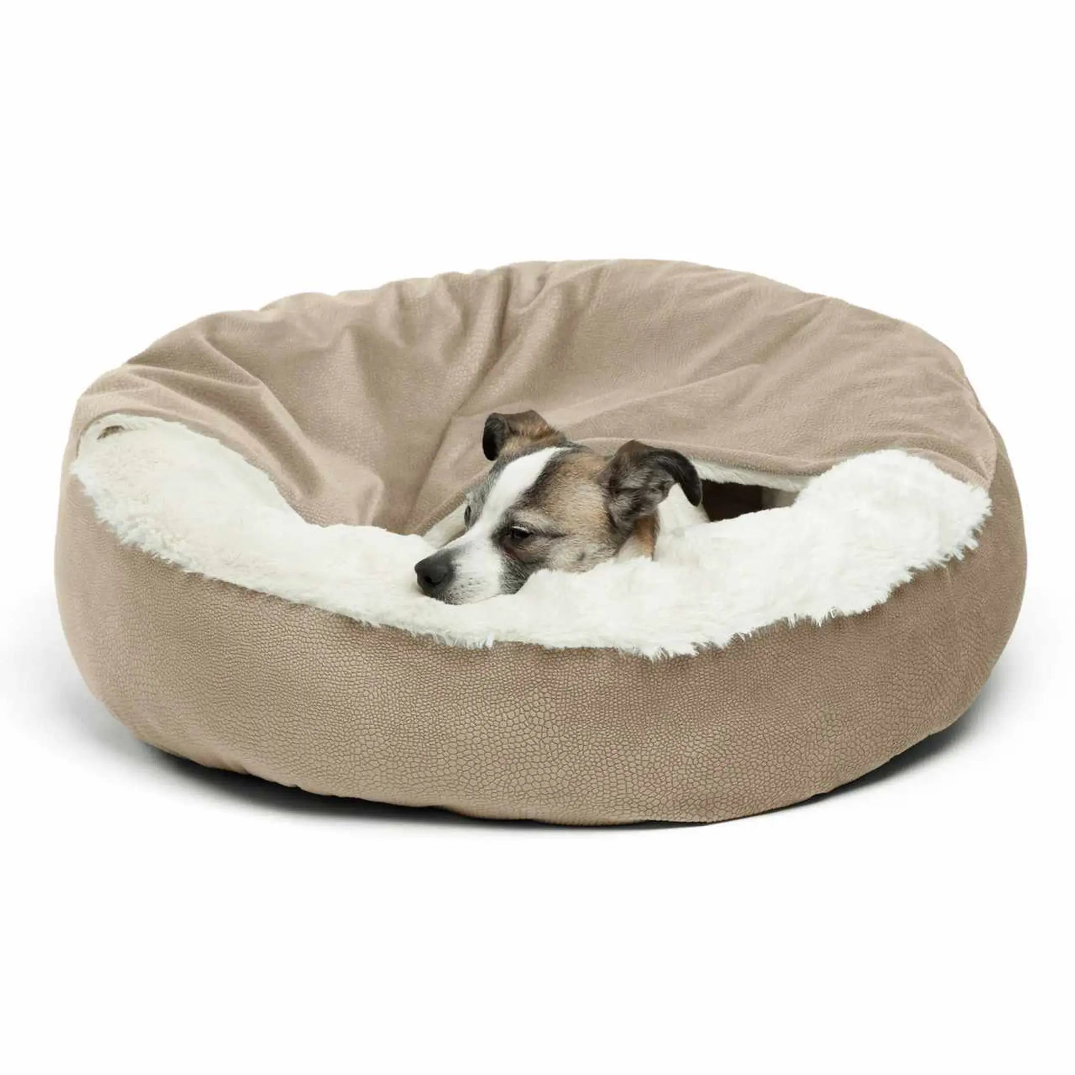 Best Friends by Sheri Cozy Cuddler Ilan Cat & Dog Bed Taupe 24x24 Best Friends by Sheri