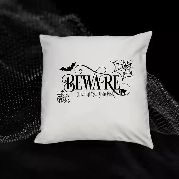 Beware Pillow Cover The Adorned Willows Marketplace LLC