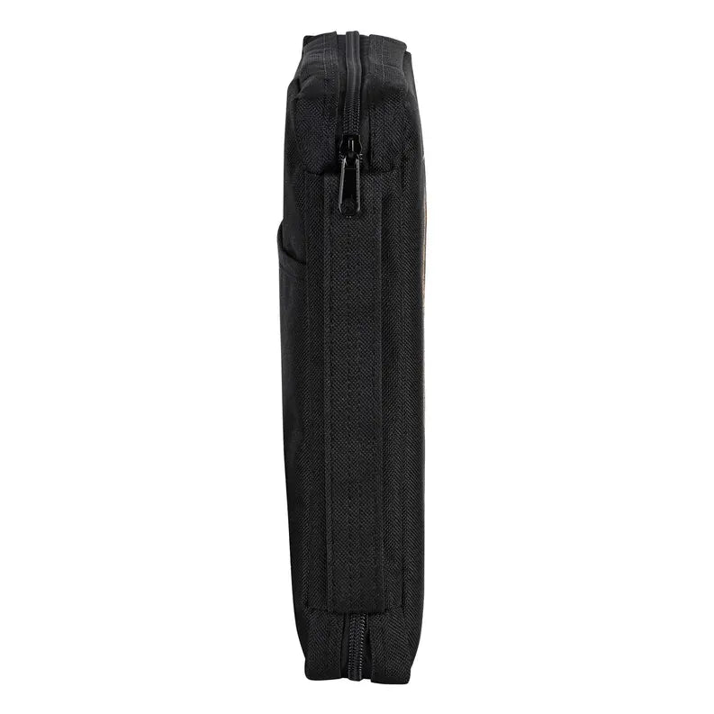 Bible Cover Orange Crosses Black Large Dicksons Inc